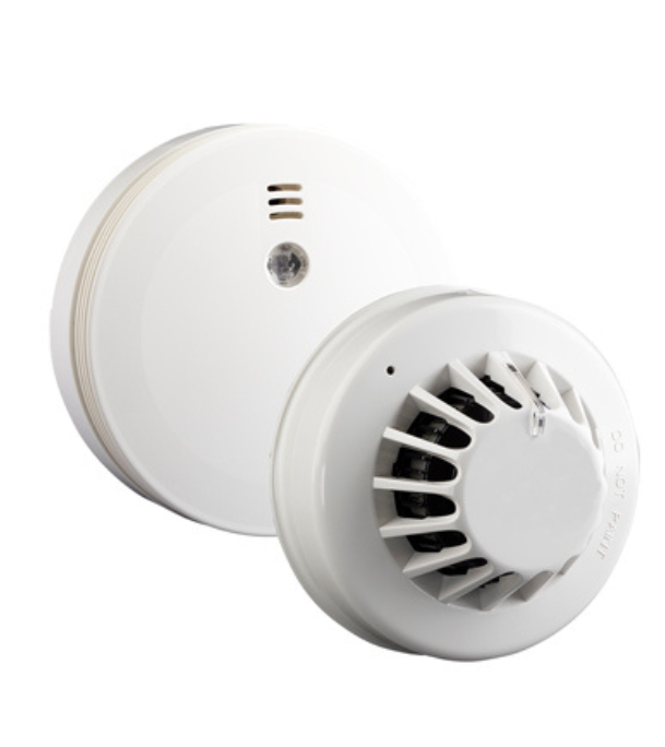 Smoke detector range for use with intruder systems